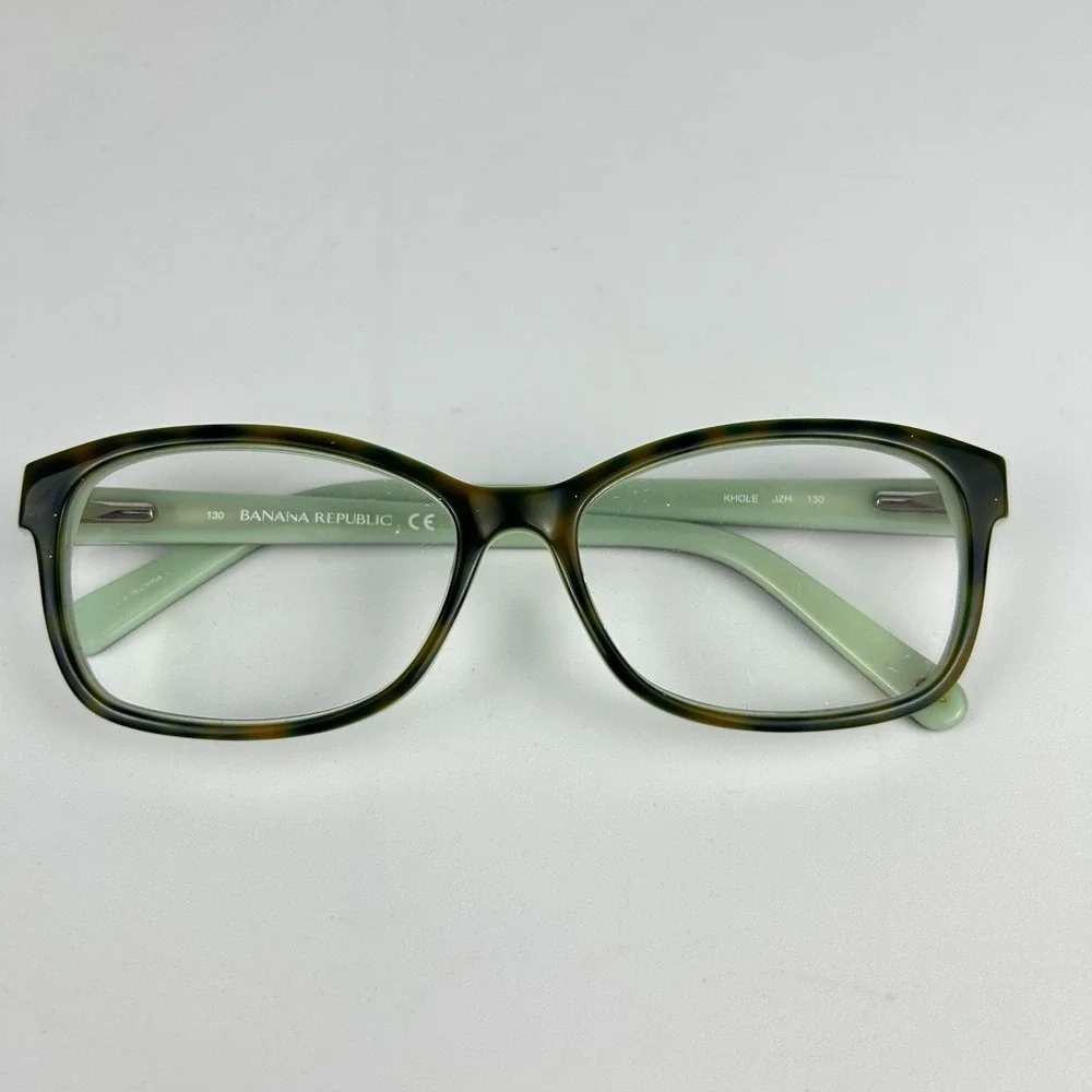 Banana Republic‎ Khole Jzh Unisex Eyeglasses Frame Black Plastic Full Rim 130 mm